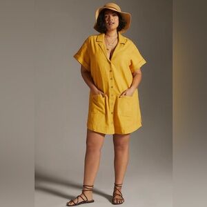 Anthropologie Pilcro Button Down Shirt Dress 2X
